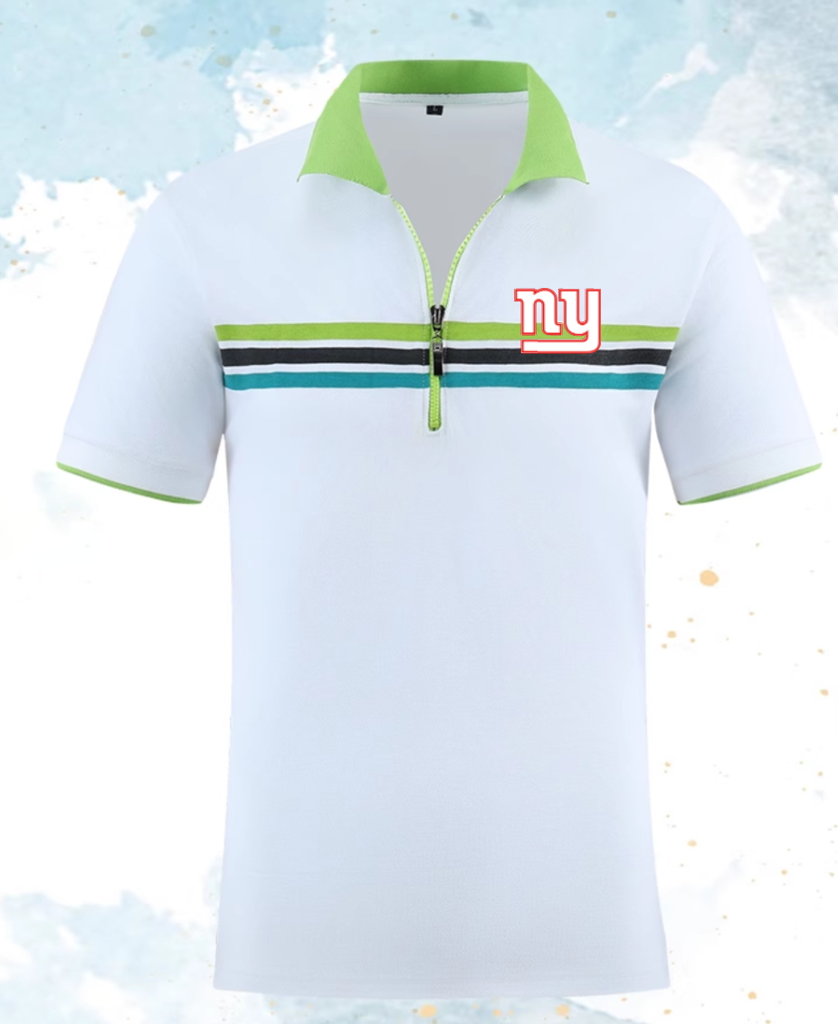 New York Giants white Men 2025 NFL polo T shirt